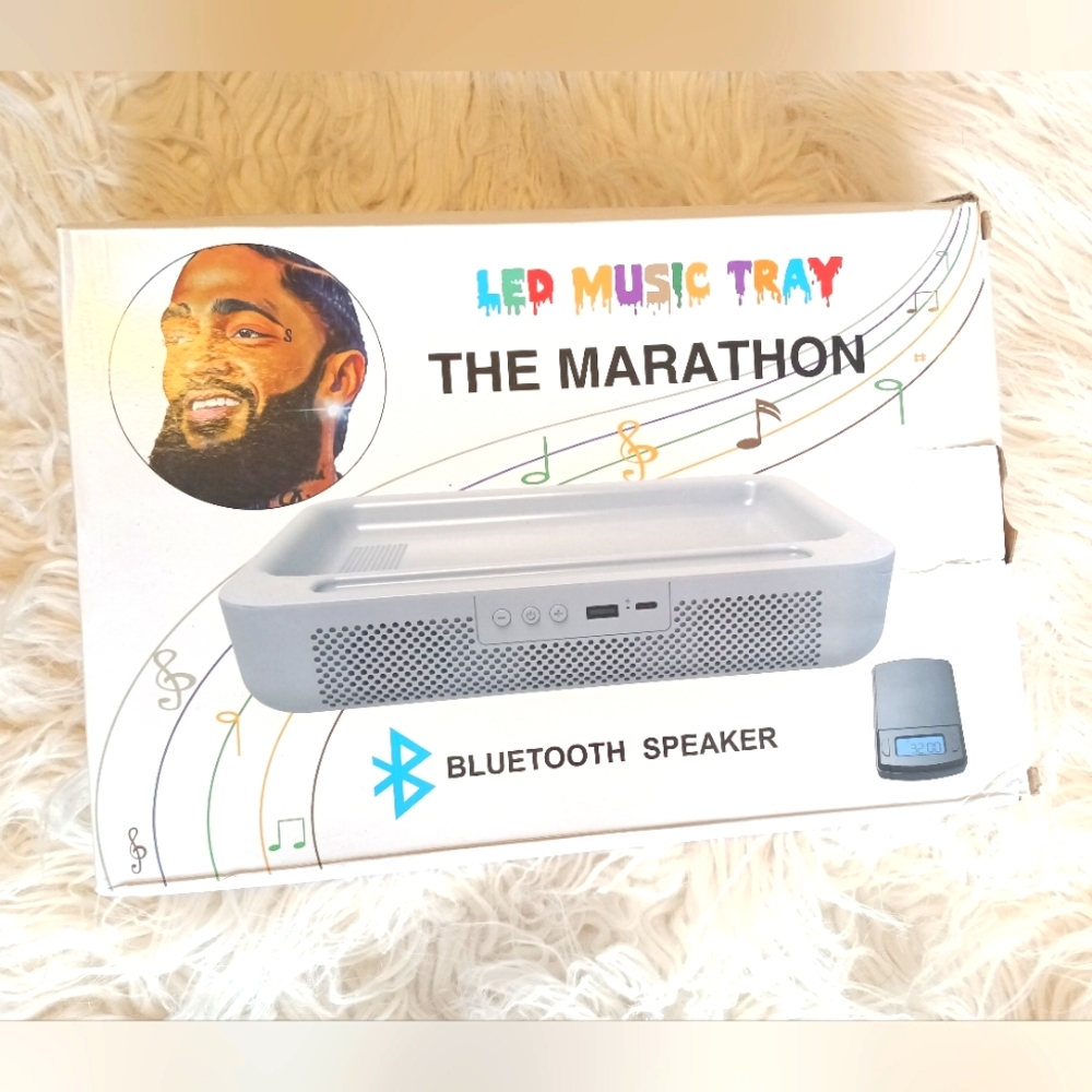 LED MUSIC TRAY WITH BLUETOOTH SPEAKER & SCALE